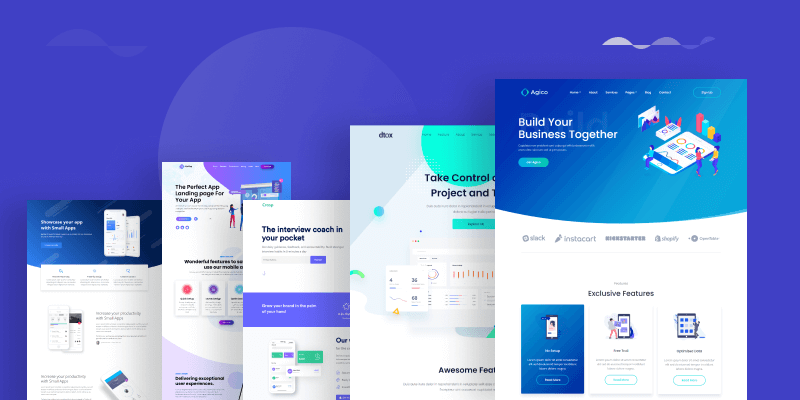 Bootstrap landing page template